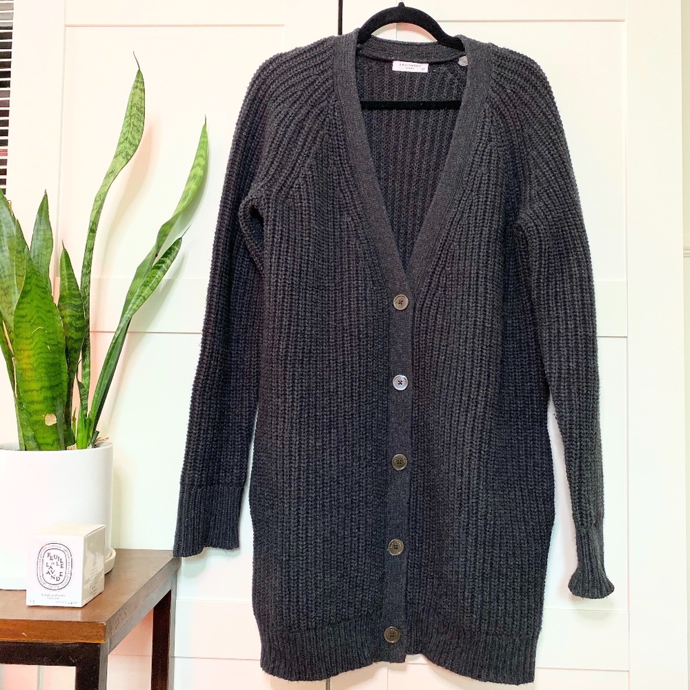 EQUIPMENT Wool / Cashmere Chunky Ribbed Cardigan